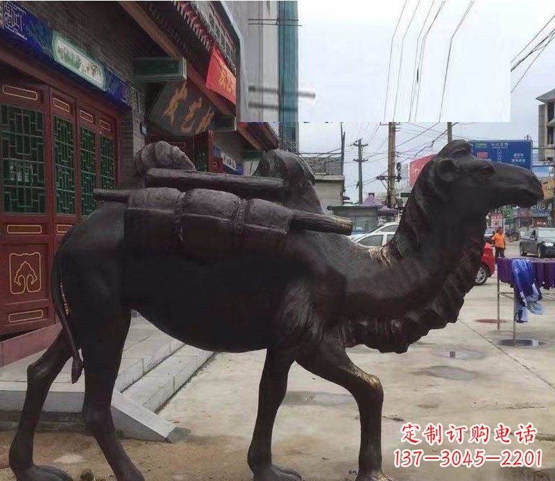 鹤壁铜雕骆驼公园动物雕塑