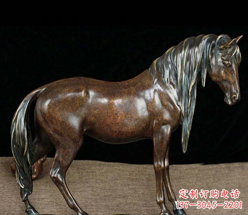 鹤壁铜雕马公园动物摆件