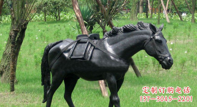 鹤壁铜雕马公园动物雕塑 (2)