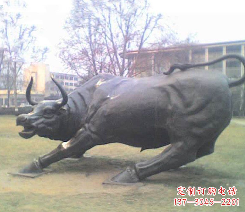 鹤壁铜雕牛广场动物景观摆件 (2)