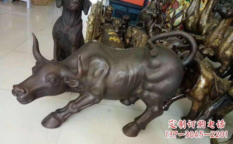 鹤壁铜雕牛广场动物景观摆件 (5)
