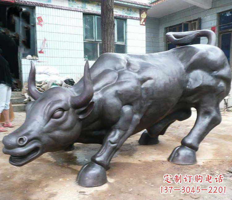 鹤壁铜雕牛广场动物景观摆件 (3)