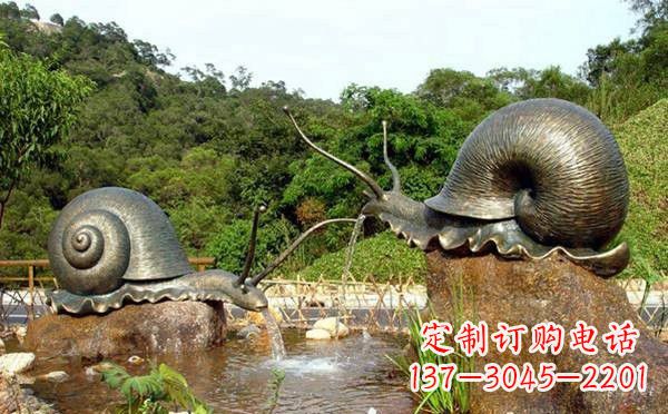 鹤壁铜雕喷水蜗牛