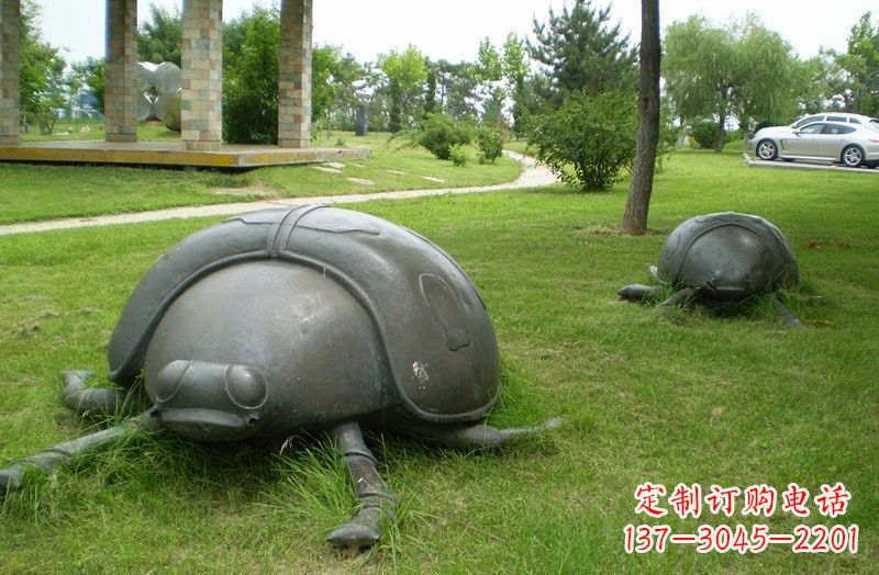 鹤壁铜雕七星瓢虫公园动物雕塑