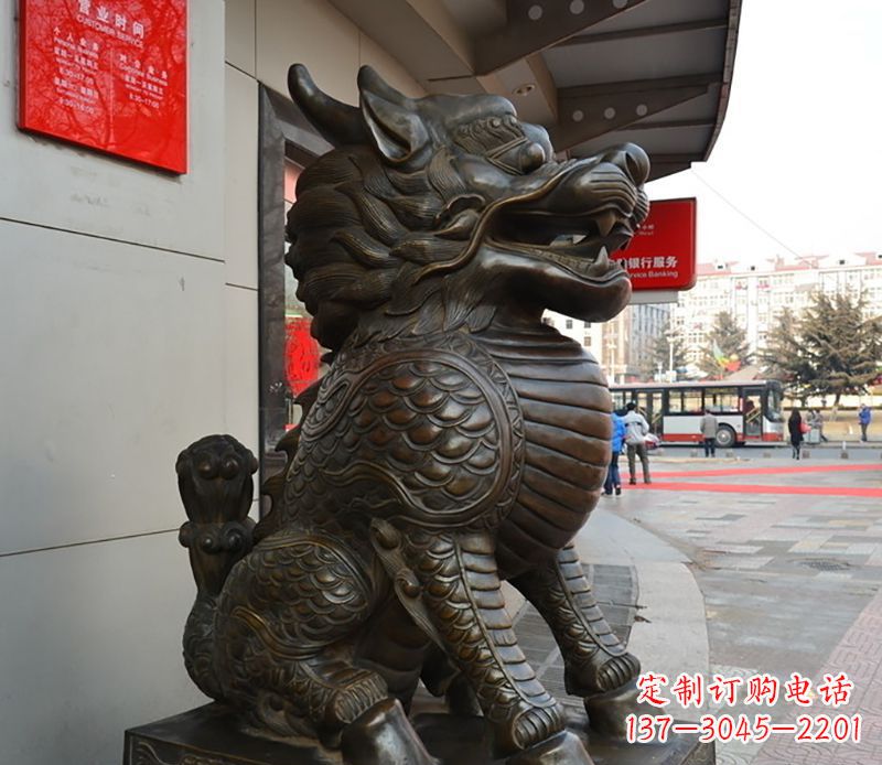 鹤壁铜雕麒麟