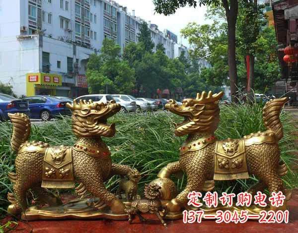 鹤壁铜雕麒麟神兽