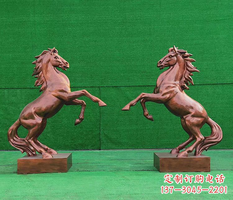 鹤壁铜雕企业马到成功立马