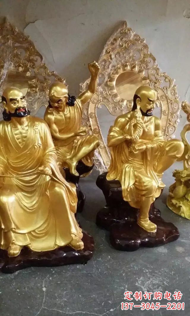 鹤壁铜雕十八罗汉