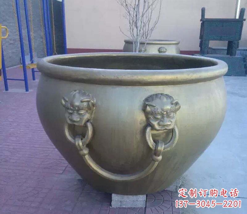 鹤壁铜雕水缸