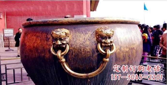 鹤壁铜雕水缸寺庙景观雕塑