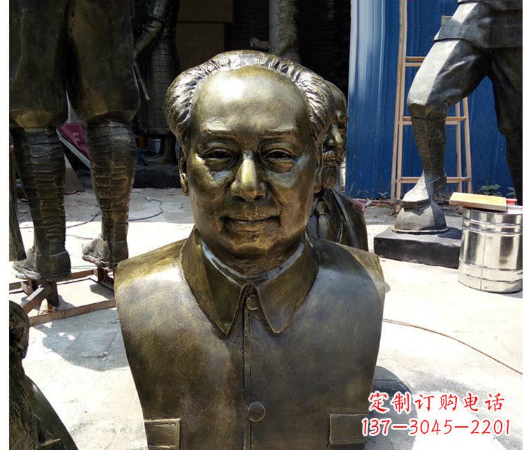 鹤壁铜雕伟人毛主席胸像