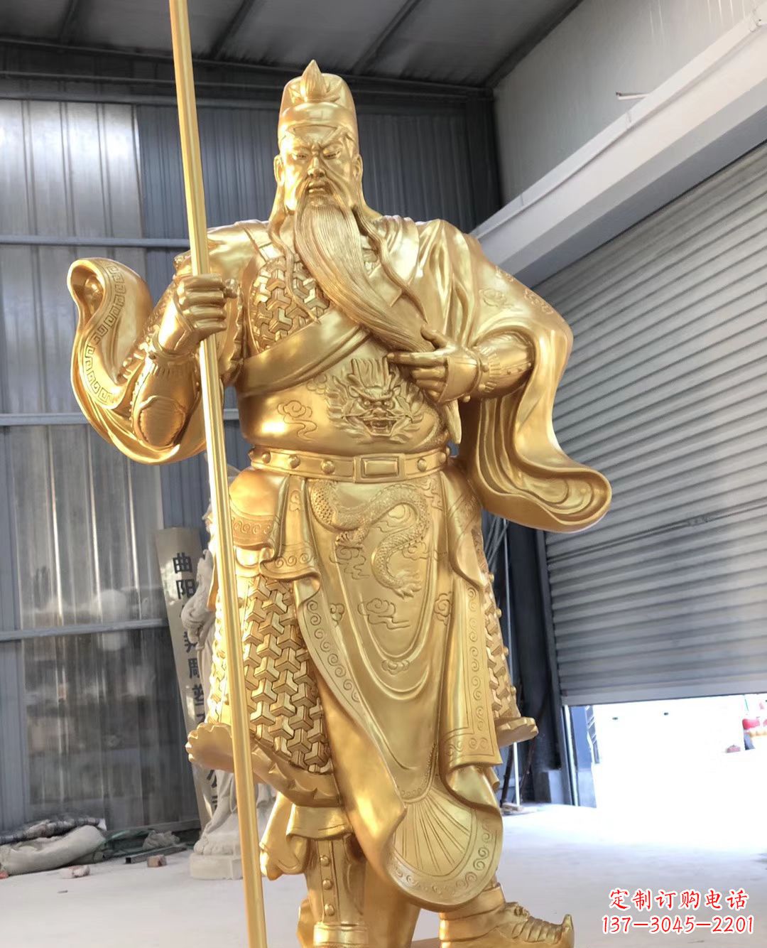 鹤壁铜雕武财神雕塑