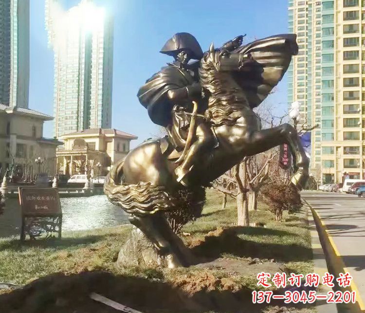 鹤壁铜雕西方骑马雕塑人物