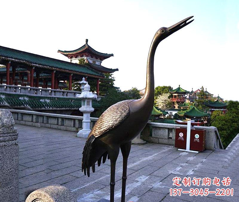 鹤壁铜雕仙鹤雕塑