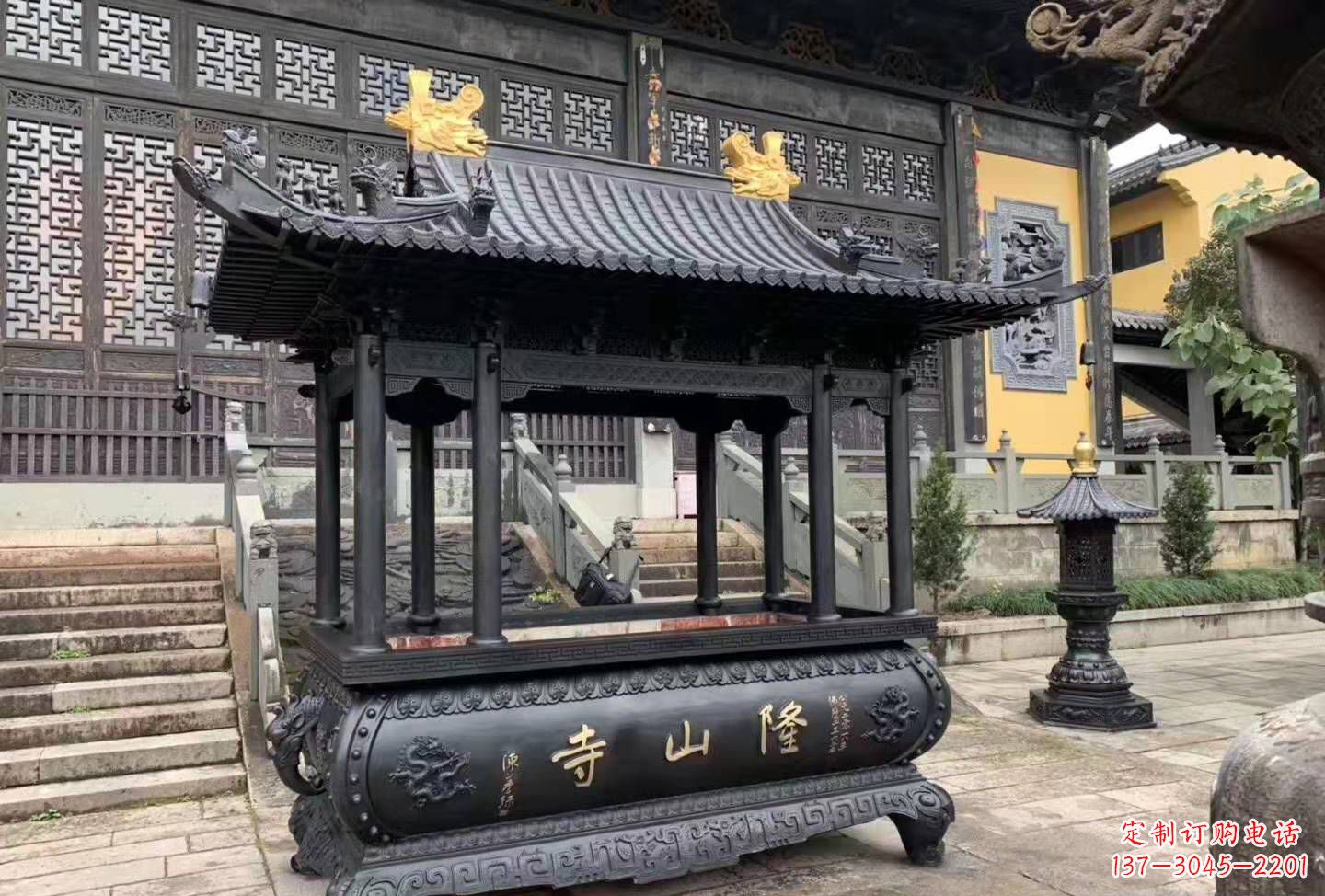 鹤壁铜雕香炉寺庙景观户外摆件