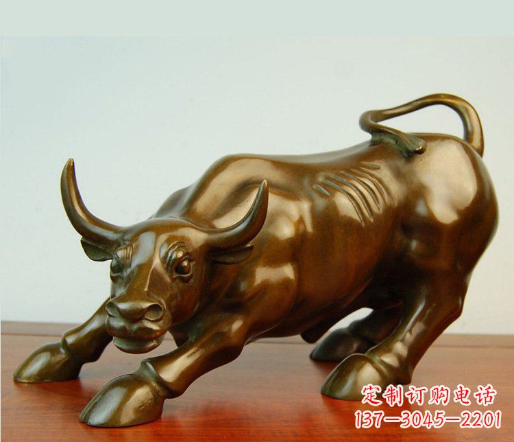 鹤壁铜雕小区动物牛摆件