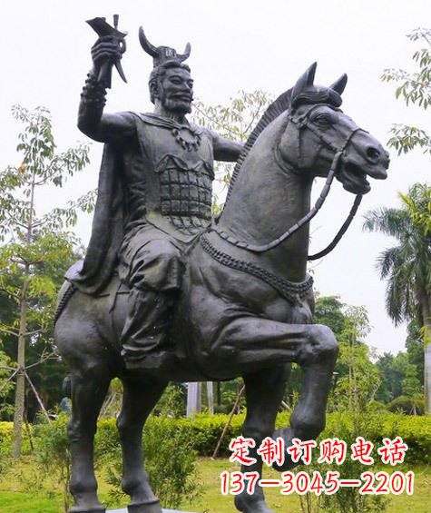 鹤壁铜雕炎帝骑马