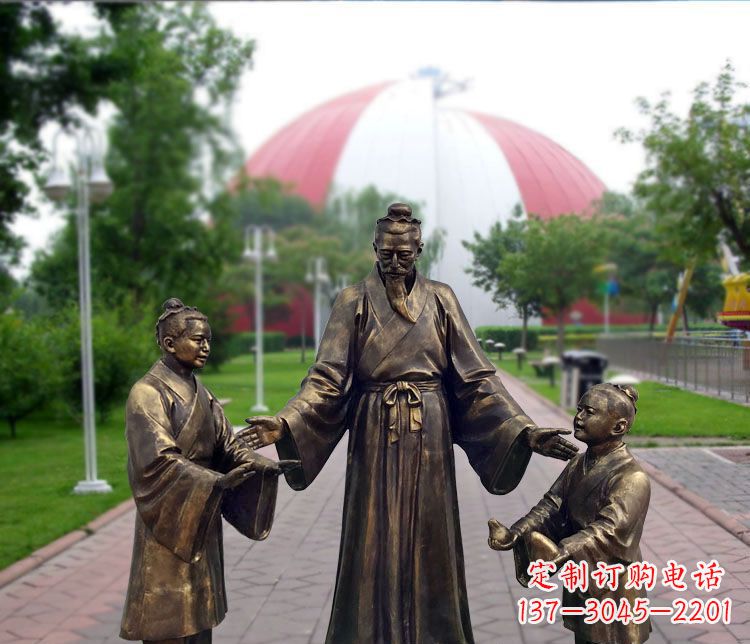 鹤壁铜雕园林孔融让梨
