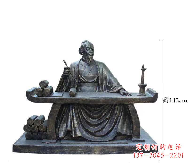 鹤壁铜雕张仲景人物