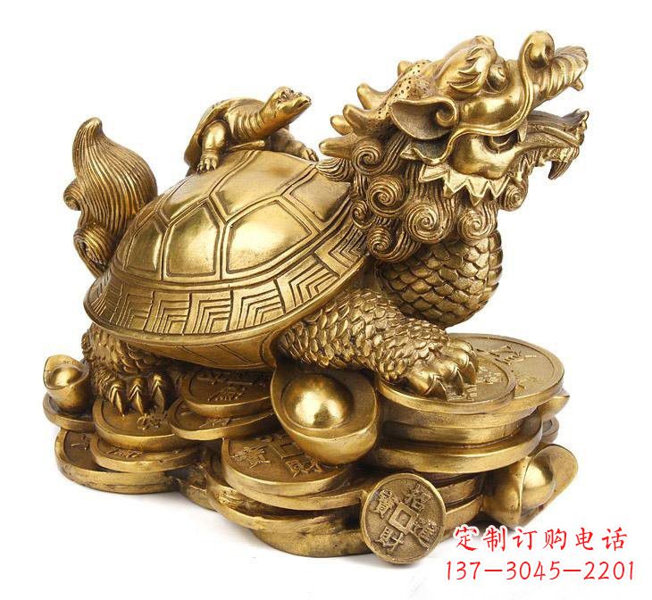 鹤壁铜雕招财龙龟