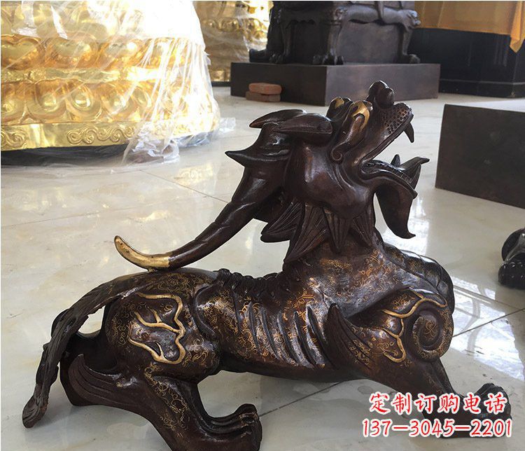 鹤壁铜雕招财辟邪貔貅雕塑摆件