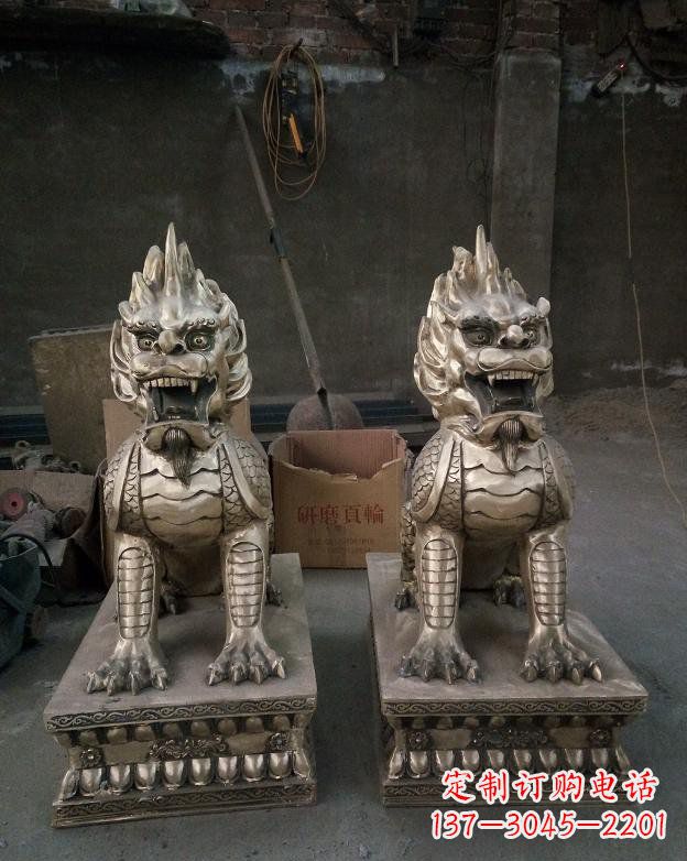 鹤壁铜雕镇宅麒麟