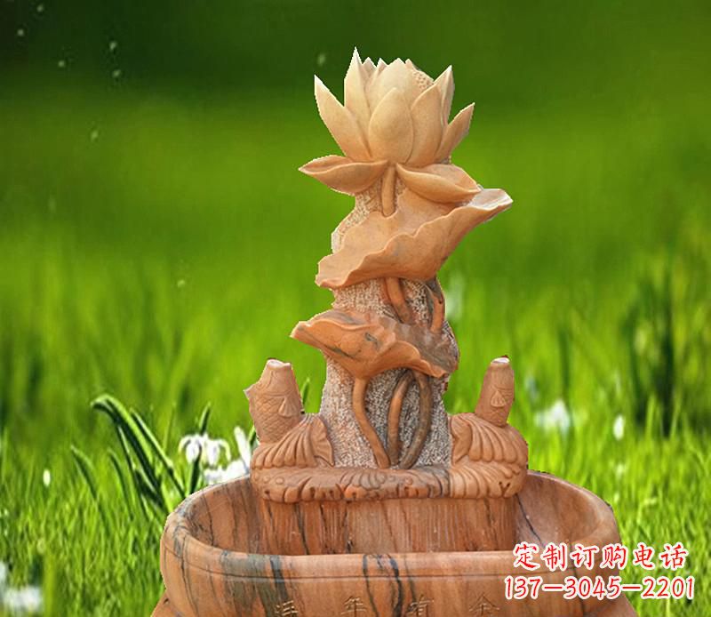 鹤壁晚霞红景观荷花水池
