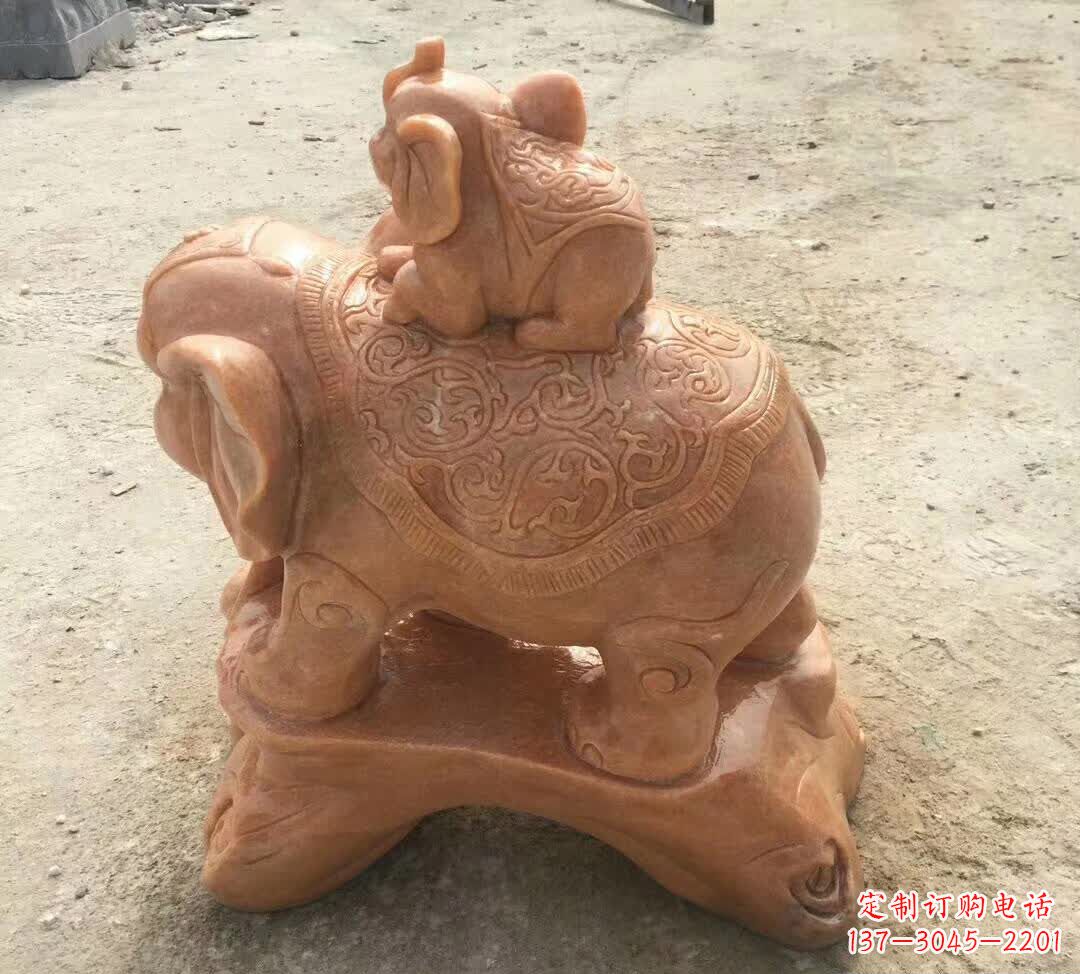 鹤壁晚霞红小象招财动物