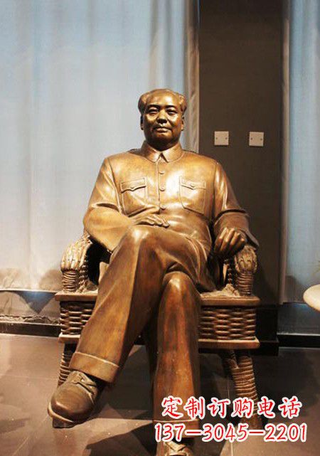 鹤壁伟大的主席铜雕像