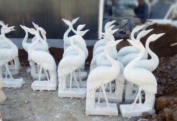 鹤壁精美工艺，传统雕刻——仙鹤石塑