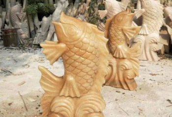 鹤壁中领雕塑精美鲤鱼雕塑