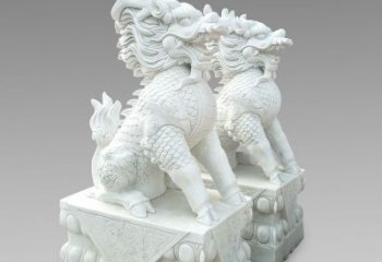 鹤壁释迦牟尼麒麟石雕，吸煞驱邪