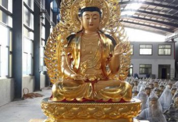 鹤壁手工精雕如来佛塑像