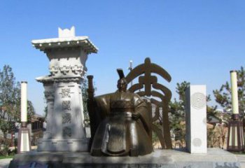 鹤壁秦始皇雕塑，精致细腻，传承历史之美