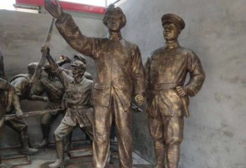 鹤壁青年时期毛主席铜雕，纪念未来的英雄