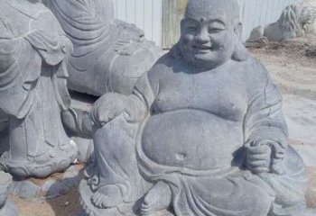 鹤壁青石仿古弥勒佛雕塑