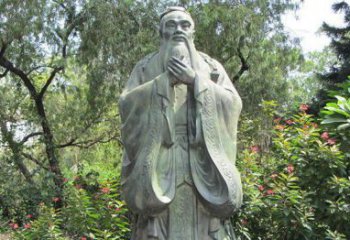 鹤壁高贵的雄姿，见证老子的伟大——老子公园名人铜雕