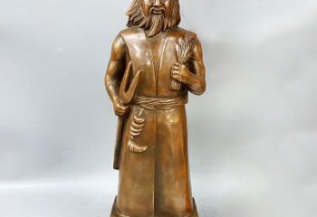 鹤壁尊贵的神农大帝铜雕塑