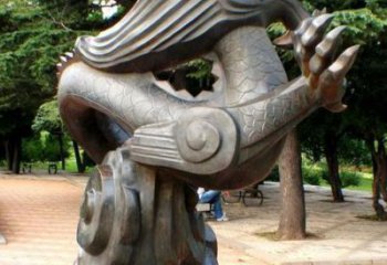 鹤壁高品质十二生肖铜雕龙
