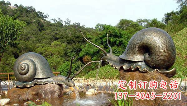 鹤壁蜗牛公园动物铜雕
