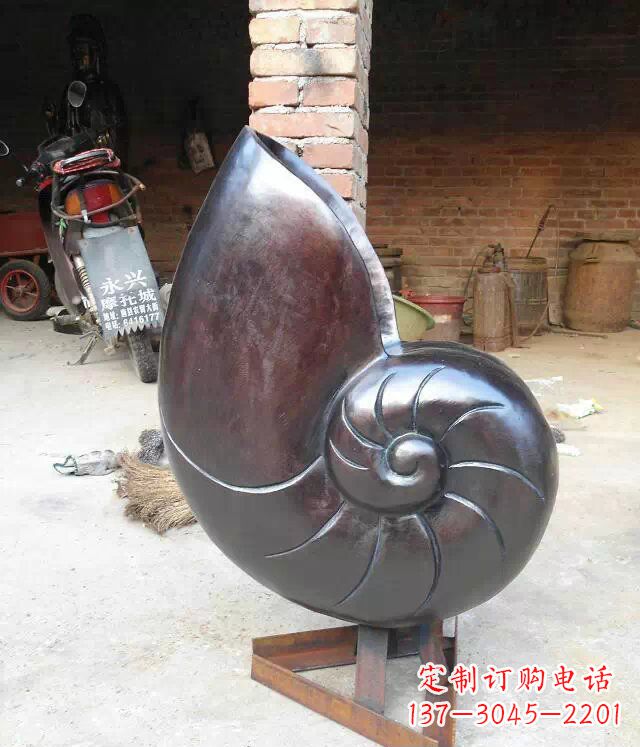 鹤壁蜗牛公园景观动物铜雕