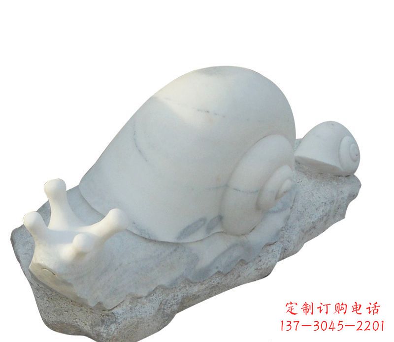鹤壁蜗牛石雕公园动物摆件