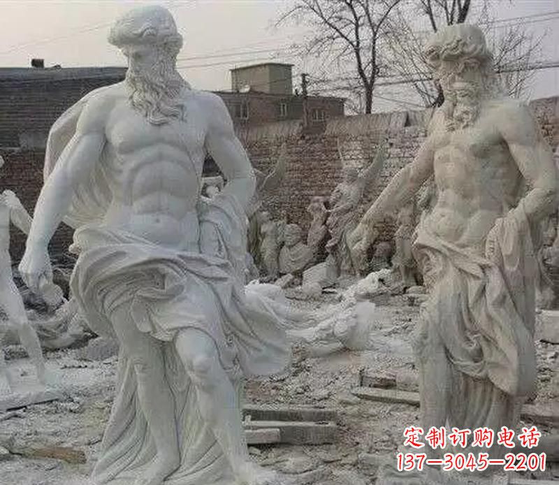 鹤壁西方阿基米德人物石雕