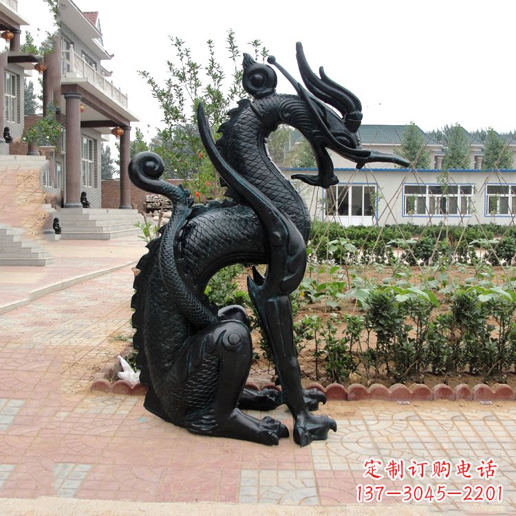 鹤壁西方龙动物神兽雕塑