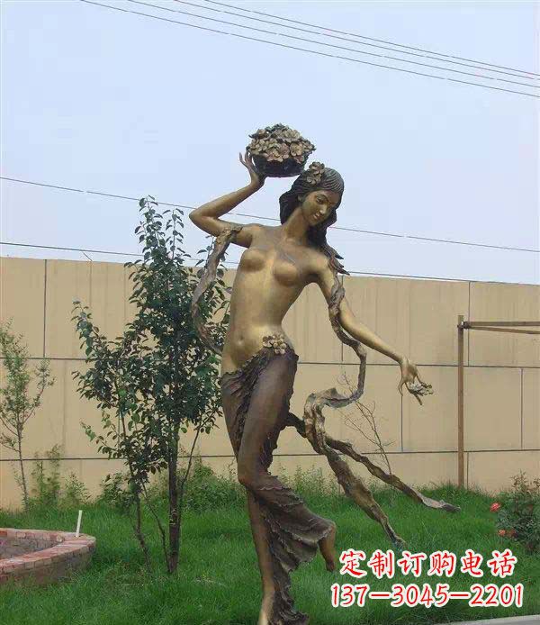 鹤壁西方美女公园人物铜雕