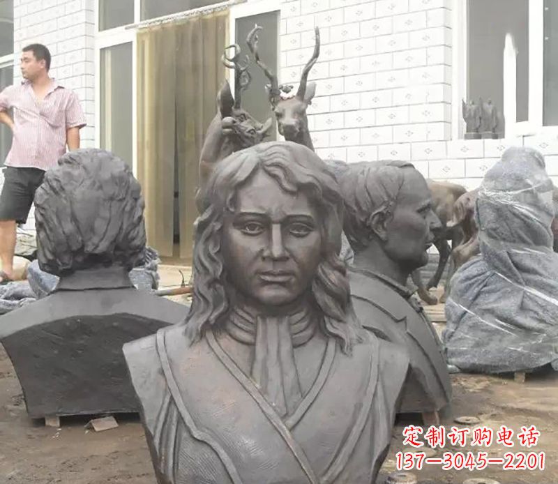 鹤壁西方名人胸雕铜雕