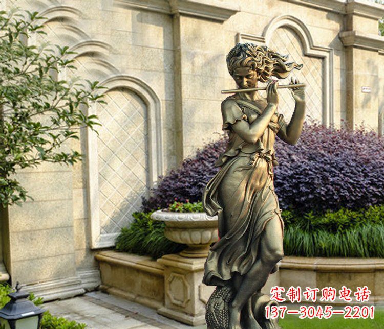 鹤壁西方女人别墅景观铜雕塑