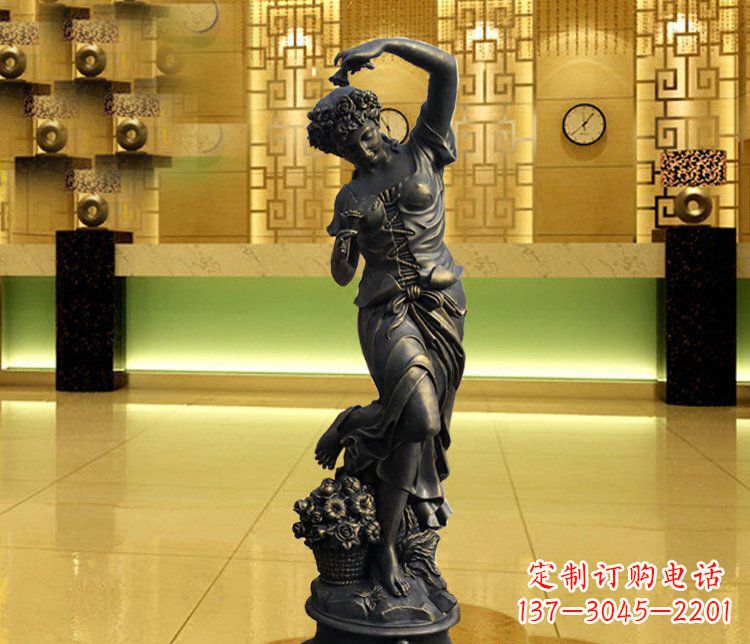 鹤壁西方女人别墅景观铜雕