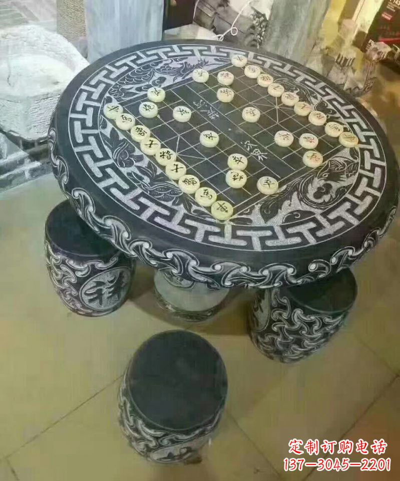鹤壁下象棋石桌凳