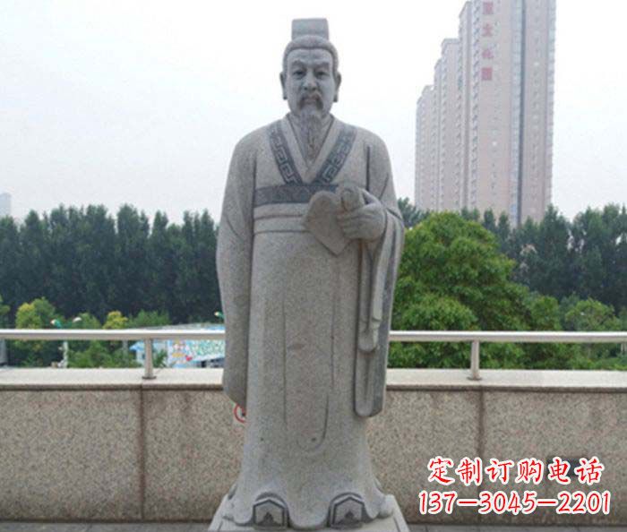 鹤壁先秦法家代表人物商鞅石雕